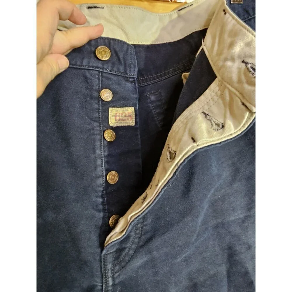 Polo Ralph Lauren Button Fly 625 Jeans Men's 42X30 Cotton